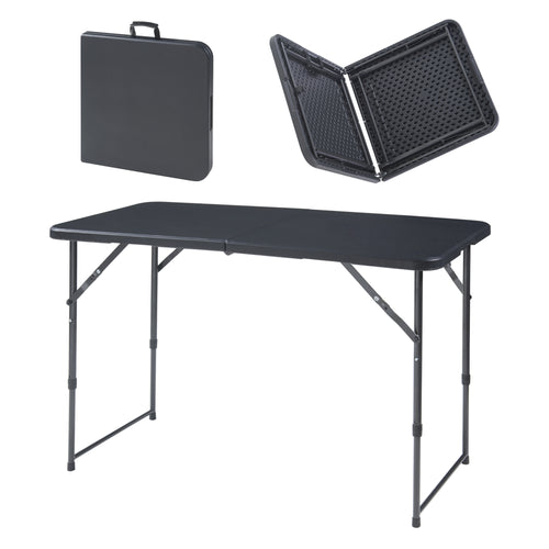Höhenverstellbarer Klapptisch Adelfia 120x60cm [en.casa] - premiumXL
