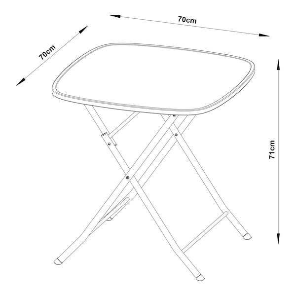 Klapptisch Sande Stahl [en.casa]