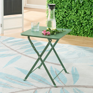 Table pliante Vegårshei acier 45 x 40 x 40 cm [en.casa]