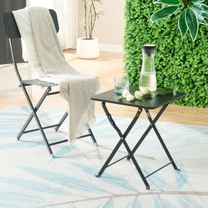 Table pliante Vegårshei acier 45 x 40 x 40 cm [en.casa]