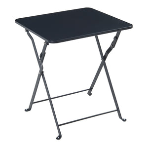 Table pliante Vegårshei acier 45 x 40 x 40 cm [en.casa]