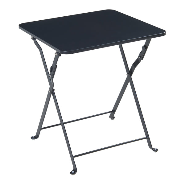 Table pliante Vegårshei acier 45 x 40 x 40 cm [en.casa]