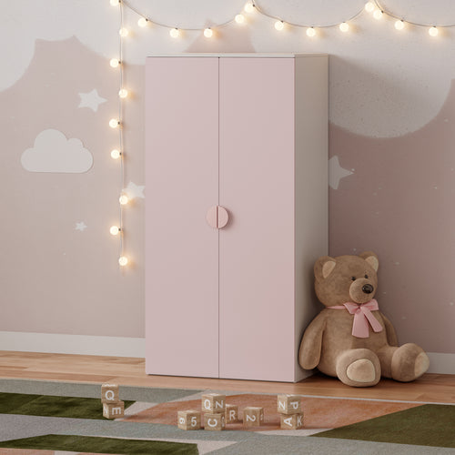 Armadio per Cameretta Sandnes a 2 Ante 123 x 60 x 40 cm [en.casa]