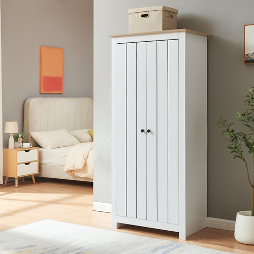 Armadio per Guardaroba Trorjam con Barra Appendiabiti e Scomparti 175 x 80 x 52 cm [en.casa]