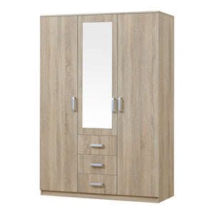 Armoire de chambre Bodolz MDF effet chêne sonoma [en.casa]