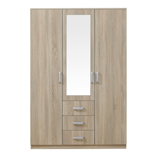 Armoire de chambre Bodolz MDF effet chêne sonoma [en.casa]