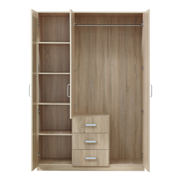 Armoire de chambre Bodolz MDF effet chêne sonoma [en.casa]