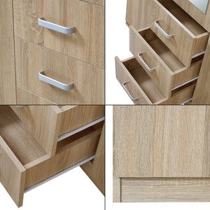 Armoire de chambre Bodolz MDF effet chêne sonoma [en.casa]