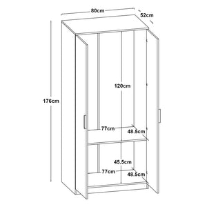 Armoire de chambre Eiselfing [en.casa]