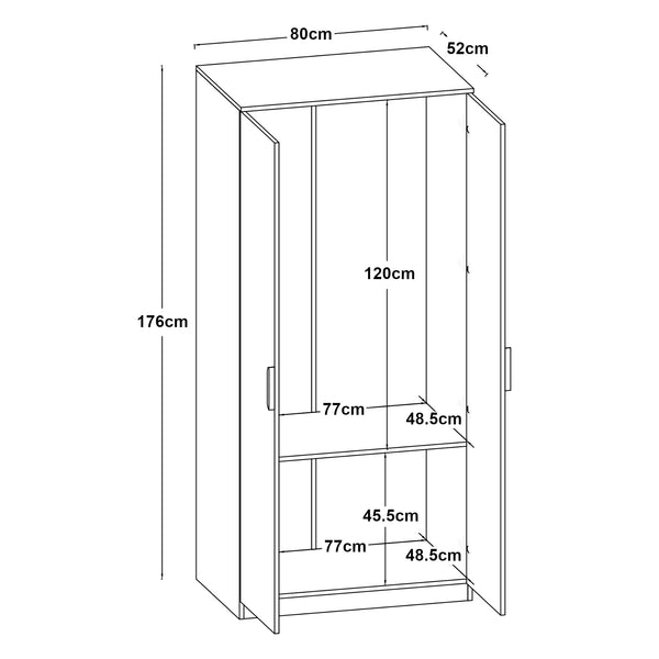Armoire de chambre Eiselfing [en.casa]