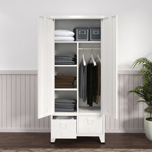 Kleiderschrank Hankasalmi 180x90x40 cm in versch. Farben [en.casa]
