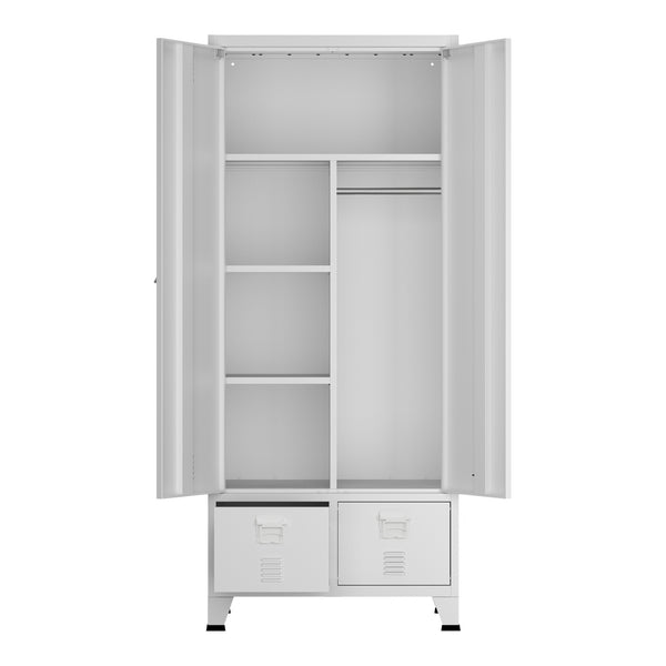 Kleiderschrank Hankasalmi 180x90x40 cm in versch. Farben [en.casa]