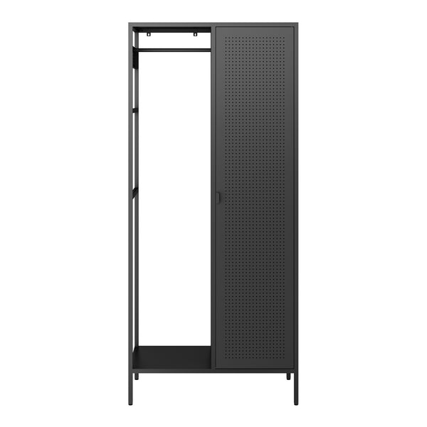 Armadio per Guardaroba Puumala in Metallo 180 x 80 x 45 cm [en.casa]