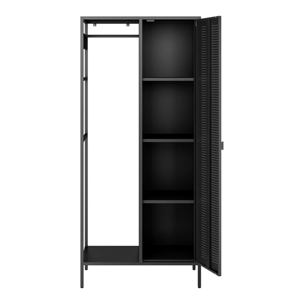 Armadio per Guardaroba Puumala in Metallo 180 x 80 x 45 cm [en.casa]