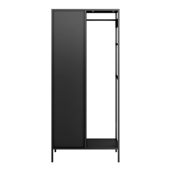 Armadio per Guardaroba Puumala in Metallo 180 x 80 x 45 cm [en.casa]