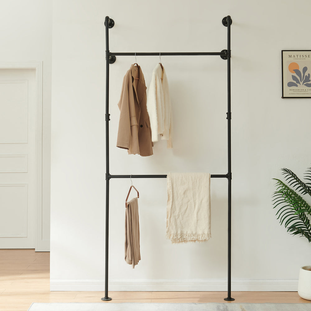 Portant à vêtements mural Kenävatka [en.casa]