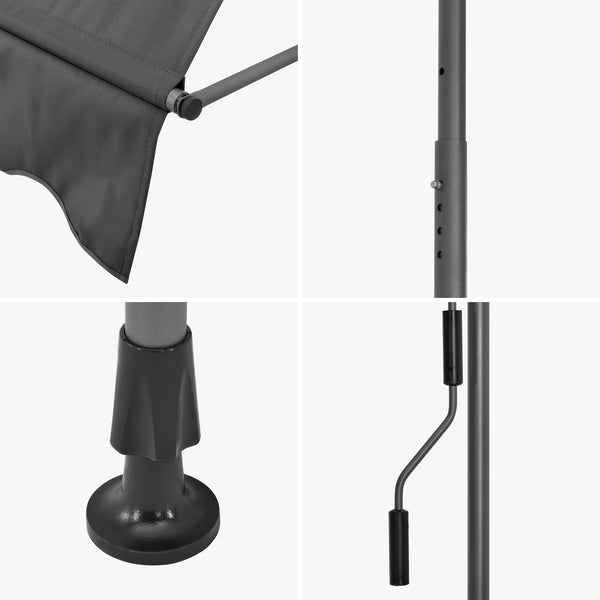 Tenda da Sole a Muro 'Stem' con Pali di Supporto Telescopici pro.tec 