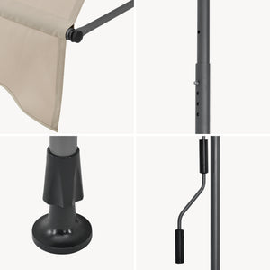 Tenda da Sole a Muro 'Stem' con Pali di Supporto Telescopici pro.tec 