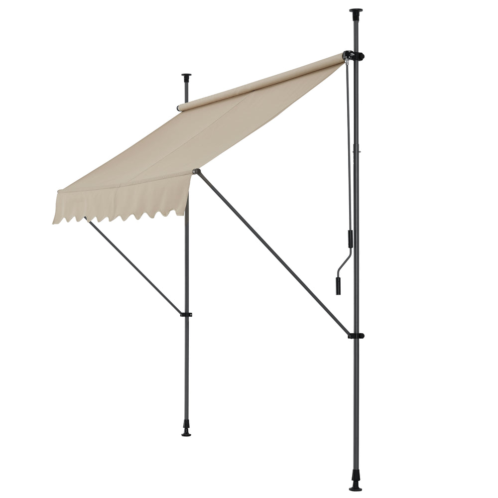 Tenda da Sole a Muro 'Stem' con Pali di Supporto Telescopici pro.tec 