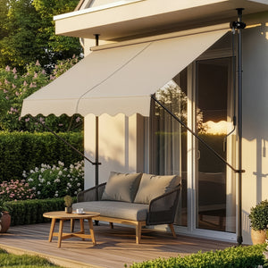 Tenda da Sole a Muro 'Stem' con Pali di Supporto Telescopici pro.tec 