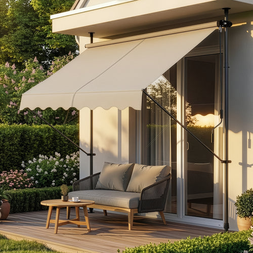 Tenda da Sole a Muro 'Stem' con Pali di Supporto Telescopici pro.tec 