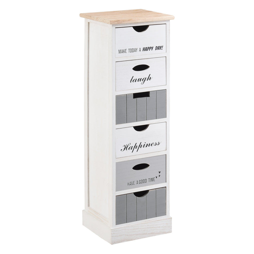 Commode Salo avec 6 tiroirs 91x29x27cm en différentes couleurs [en.casa] - premiumXL