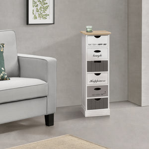 Commode Salo à 6 Tiroirs en Bois 91 x 29 x 27 cm [en.casa]