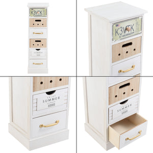 Commode Salo à 6 Tiroirs en Bois 91 x 29 x 27 cm [en.casa]