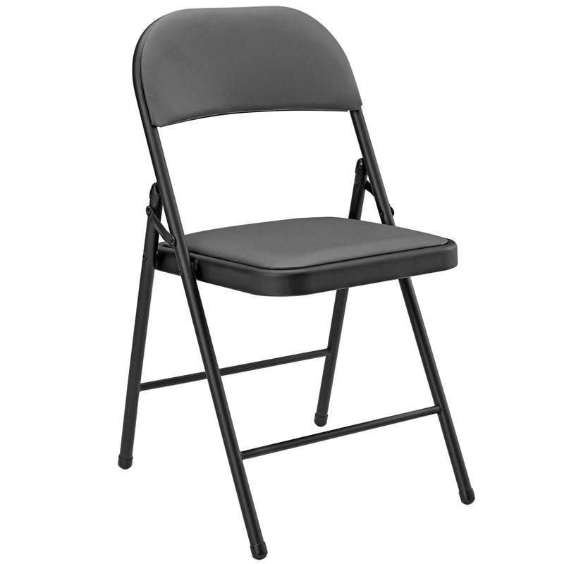 Croquis coté Lot de 6 Chaises de Bureau Chaise de Conférence Chaise de Salon Pliante Chaise Visiteur Similicuir Métal Rembourré 46 cm x 80 cm x 50 cm [pro.tec]