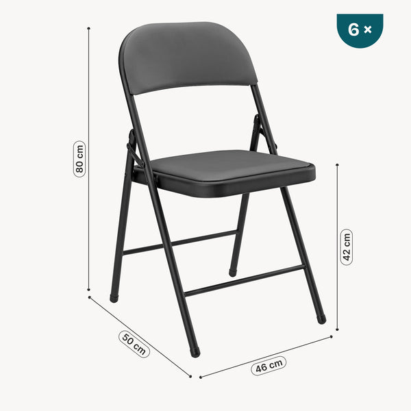 Konferenzstuhl Office 6er Set Kunstleder [pro.tec]