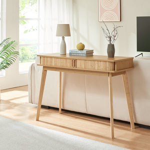 Table console Tysvær 110 x 40 x 78 cm bambou [en.casa]