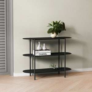 Table console Enebakk 70x90x32cm noir, mat [en.casa] - premiumXL