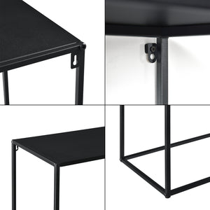 Konsolentisch Metall Schwarz in versch. Größen [en.casa]