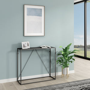 Table console Austevoll acier 90 x 30 x 80 cm [en.casa]