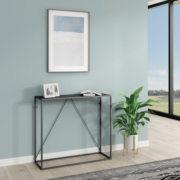 Table console Austevoll acier 90 x 30 x 80 cm [en.casa]