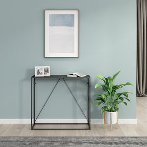 Table console Austevoll acier 90 x 30 x 80 cm [en.casa]