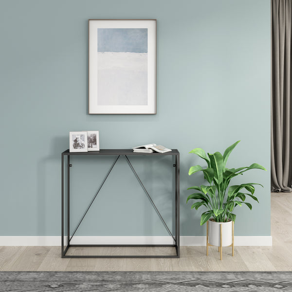 Table console Austevoll acier 90 x 30 x 80 cm [en.casa]