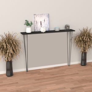 Table console Kokemäki noir [en.casa]