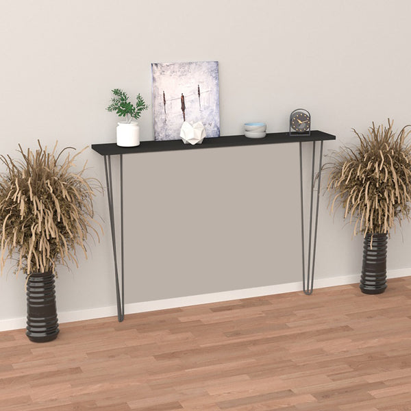 Table console Kokemäki noir [en.casa]