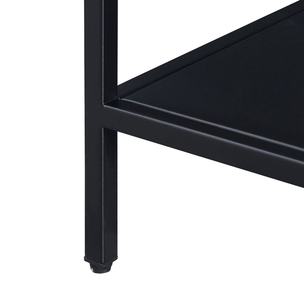 Table console Kumlinge acier [en.casa]