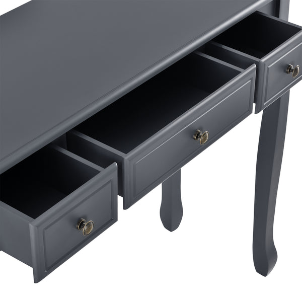 Table Console Hirschhorn avec 3 Tiroirs Plusieurs Couleurs 78 x 100 x 35 cm [en.casa]