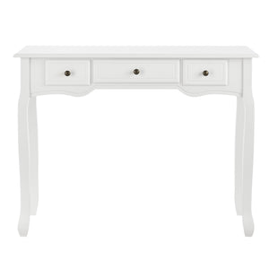 Table Console Hirschhorn avec 3 Tiroirs Plusieurs Couleurs 78 x 100 x 35 cm [en.casa]