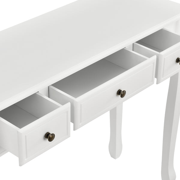 Table Console Hirschhorn avec 3 Tiroirs Plusieurs Couleurs 78 x 100 x 35 cm [en.casa]