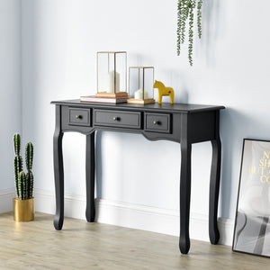 Table Console Hirschhorn avec 3 Tiroirs Plusieurs Couleurs 78 x 100 x 35 cm [en.casa]