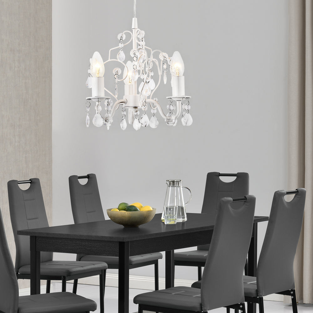 Lustre Luzern 140 cm à trois flammes E14 en différentes couleurs métal plastique lux.pro - premiumXL