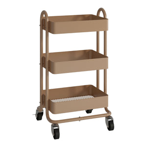 Chariot de service Pyhäntä à 3 paniers acier 79 x 46 x 35 cm [en.casa]