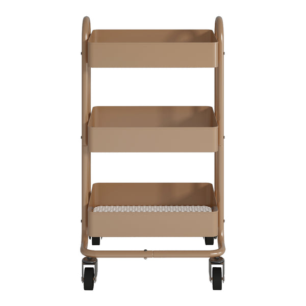Chariot de service Pyhäntä à 3 paniers acier 79 x 46 x 35 cm [en.casa]
