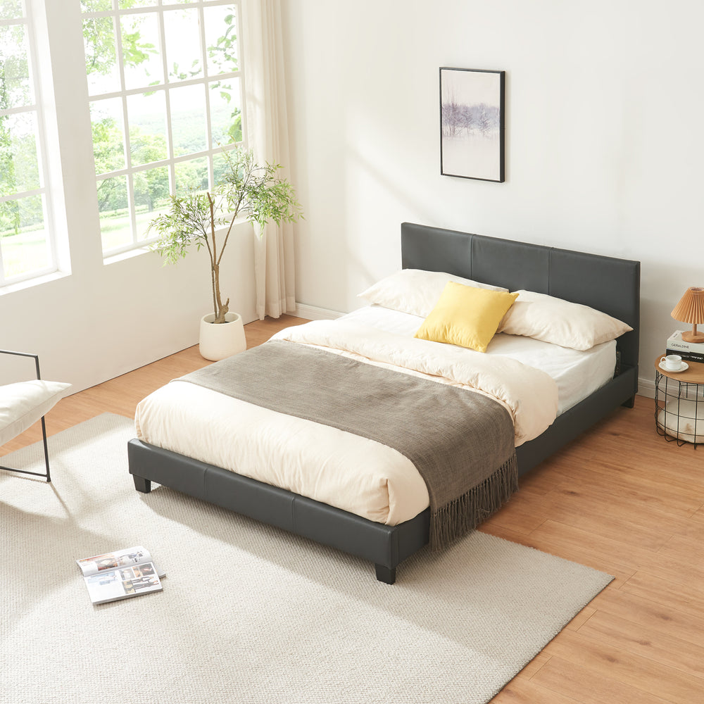 Kunstlederbett mit Matratze Kunstlederbezug Corium - premiumXL