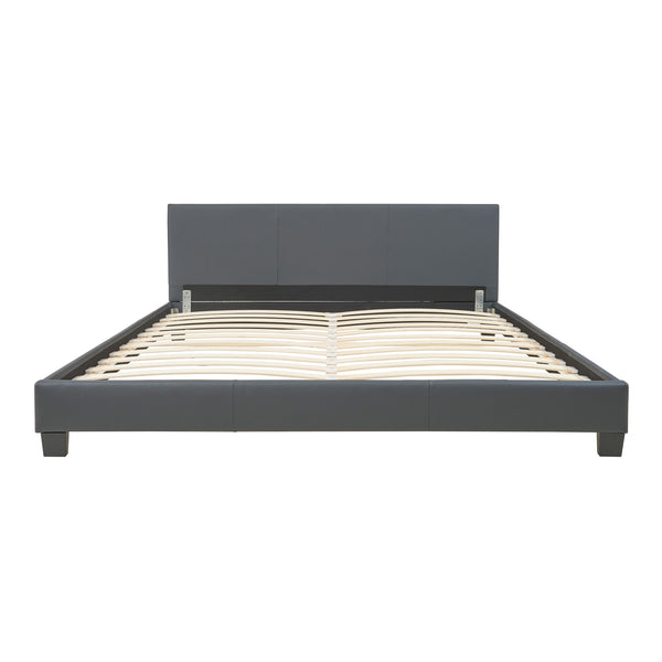 Corium sommier tapissier avec matelas (140 / 160 / 180 / 200x200cm)(7 couleurs)(mousse froide) - avec cuir-synthétique / housse cuir-synthétique / modèrne / avec  sommier à lattes /