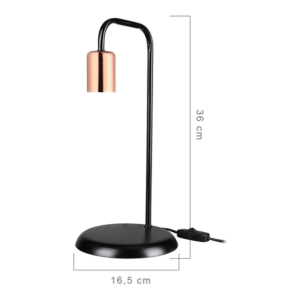 Tischleuchte Lancaster E27 Metall in verschiedenen Farben [lux.pro]
